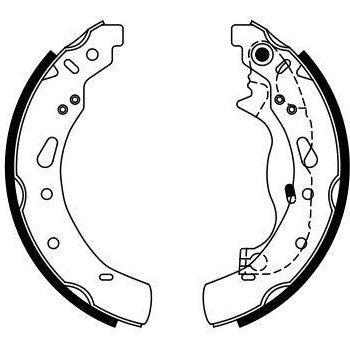Kit de zapatas de freno BOSCH 0 986 487 767, frenos de tambor