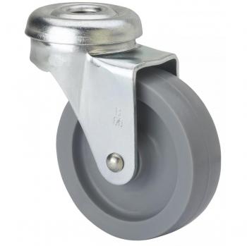 Rueda giratoria TW0168 de 30mm con agujero pasante y sin freno