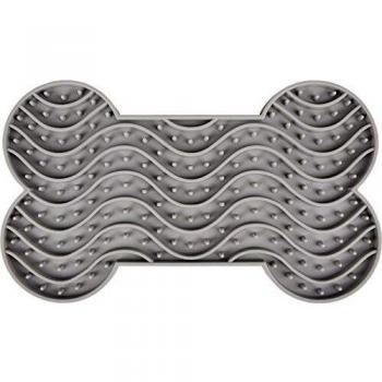 Tapete de lamer para perros y gatos Flamingo Yummee - 30 x 17,5 x2,5 cm (L x An x Al) gris
