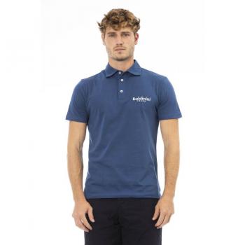 Baldinini Trend Blue Cotton Polo Shirt - S