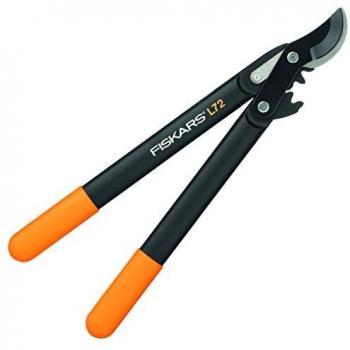 Fiskars Podadera, Cuchilla bypass para madera verde, Ø de corte: 2,8 cm, Longitud: 46 cm, Negro/Naranja, 1001555