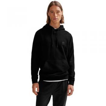 Boss Orange Wetalk Mens Pullover Hoodie With Logo Patch NOS - Black - XXXL - Male