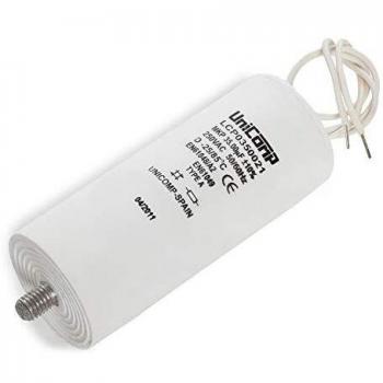 Greenice | CONDENSADOR PLASTICO 35 Uf 250Vac 10% 50/60Hz Hilos 200mm
