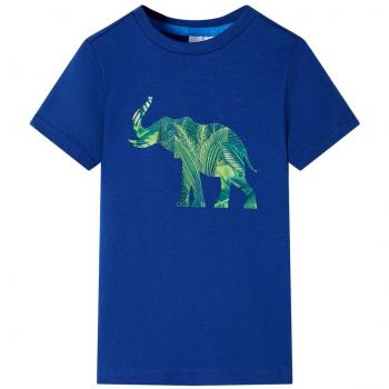 Camiseta infantil azul oscuro 104