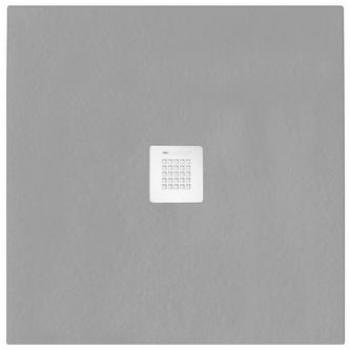 Plato de ducha cuadrado 100x100 cm efecto piedra mármol-resina beige Serenity