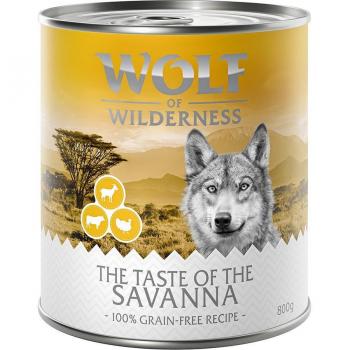 Wolf of Wilderness The Taste Of 6 x 800 g - The Taste Of The Savanna