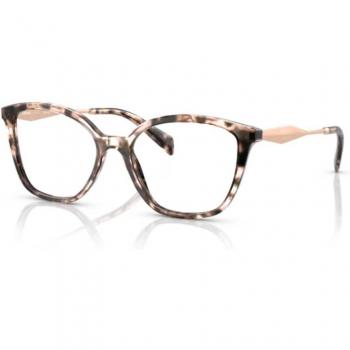 Prada PR 02ZV ROJ1O1 Women's Eyeglasses Butterfly Pink Tortoiseshell Size 52 Blue Light Block Available