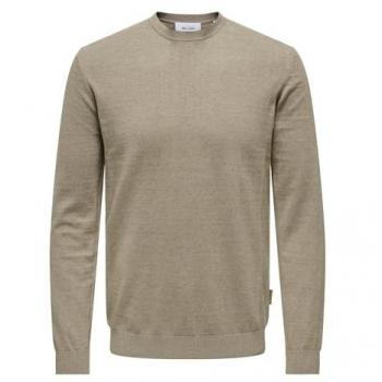 Jersey Regular de Hombre Only & Sons con Cuello Redondo Color Beige