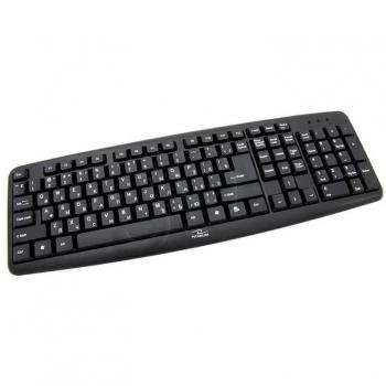 TKR101 Teclado USB QWERTY Inglés, Ruso Negro