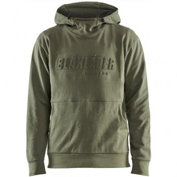 Sudadera con capucha Blaklader 3D impresa, 100% algodón, verde otoño, talla XL