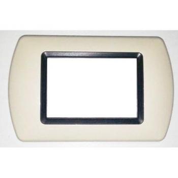Placas de ABS Compatibles para Serie Living International - Color Marfil - 7 Orificios