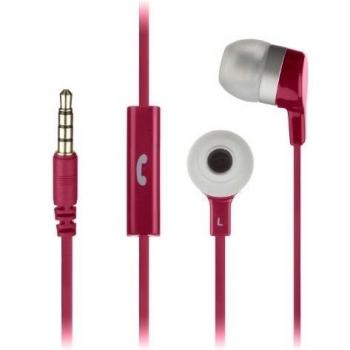 KitSound Mini - Auriculares in-ear con micrófono Compatible con Dispositivos Apple, BlackBerry, HTC, Nokia y Samsung, rosa