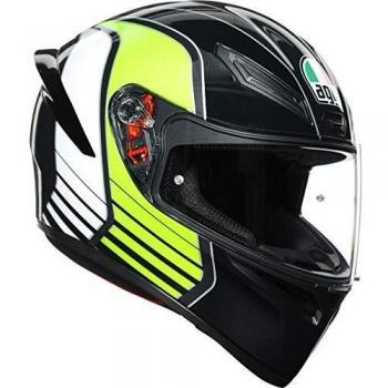 AGV Casco K1 Multi Power Gunmetal/blanco/verde L