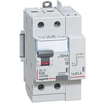 Interrutor Diferencial Automático 63A Legrand Tipo AC 2P 30mA Sin Tornillos