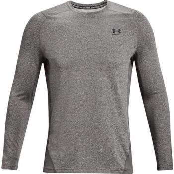 Camiseta de manga larga Under Armour ColdGear Fitted para hombre, color gris, talla L