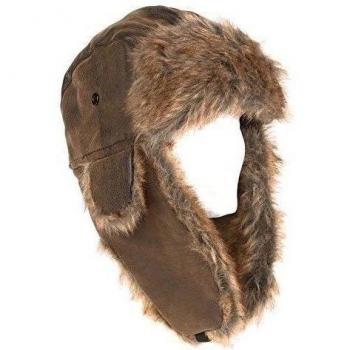 Aviador del estilo de la piel de imitación de Rusia Trapper Hat, 59 cm