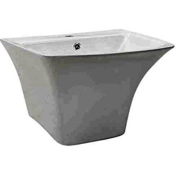 vidaXL Lavabo de Pared de Cerámica Blanco 53x44x37 cm Lavamanos Cuarto de Baño