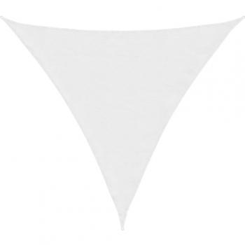 Toldo de vela triangular de tela oxford blanco 6x6x6 m