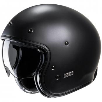 HJC Casco Jet V31 Negro Mate - Casco jet, color negro mate, talla XS (54-55 cm), diseño retro