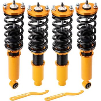 Maxpeedingrods Full Coilovers Suspension Lowering Kits for Honda CR-V 1996 - 2001 Golden