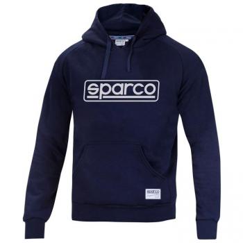 Sudadera con Capucha Sparco Frame Talla L Azul