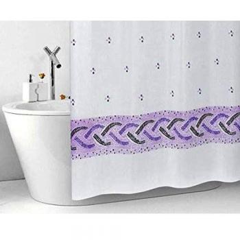 Gedy - Cortina Vinilo G-Piastrelline Violeta 120X200