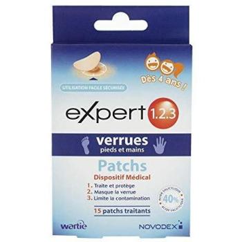 Novodex Expert 1.2.3 Verrues - Parches para pies y manos