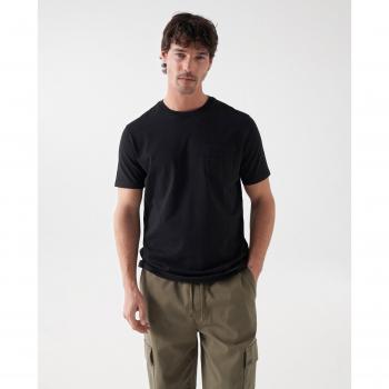 Camiseta de hombre lisa manga corta Salsa Jeans con bolsillo