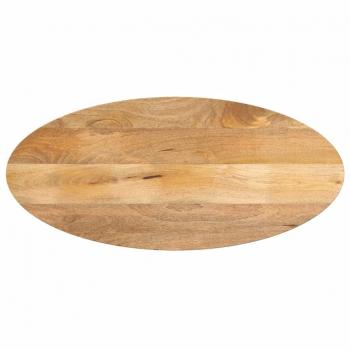 Tablero de mesa ovalado de madera maciza de mango 80x40x3,8 cm marrón vidaXL