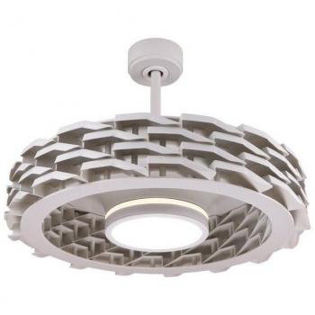 Ventilador de techo silencioso DC Slice 73cm LED 36W con regulador CCT, temporizador y mando a distancia
