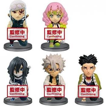 Demon Slayer Kimetsu no Yaiba WCF Chibi Collectible Figure Set - 5 Random Action Figures (7 cm)