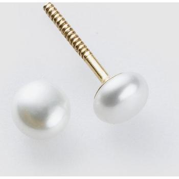 Pendientes de bebé de oro con perla natural para lucir en ocasiones especiales
