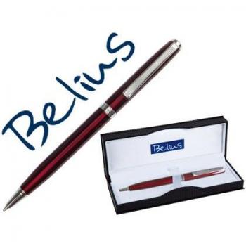 BOLIGRAFO BELIUS DUBLIN ROJO EN ESTUCHE