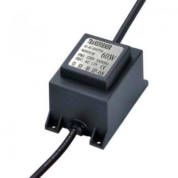 Adaptador de corriente de 220V AC a 12V AC, 60W, IP68