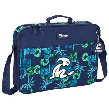 Cartera Escolar El Niño Glassy Azul Marino 38 x 28 x 6 cm, Maletín Portatodo, Bandolera, Cómoda y Versátil, Calidad y Resistencia
