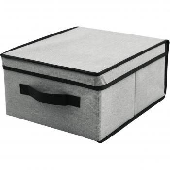 Galileo Casa Organizer & Beauty Caja con Tapa de TDT, Negro, 33 x 27 x 16 cm.