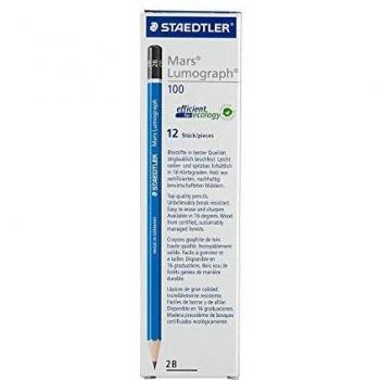 Staedtler Mars Lumograph Lápiz 2B - Caja de 12