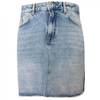 Falda Denim Mini Azul Boutique Mujer Talla 28