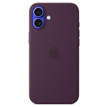 Funda de silicona con MagSafe para iPhone 16 Plus - Ciruela