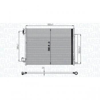 Condensador de aire acondicionado MAGNETI MARELLI 350203823000 para RENAULT, NISSAN y DACIA