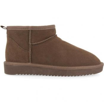 Gioseppo Women's Taupe Low Australian Boots with Fur Lining