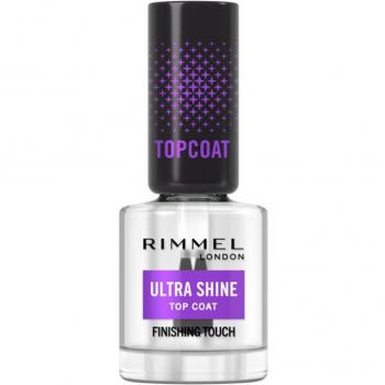 Rimmel London Ultra Shine Top Coat 12ml - Tratamiento Profesional para Uñas Brillantes