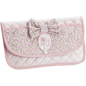 Colección Rosabel Luz - Portatoallitas para bebé, color blanco y rosa