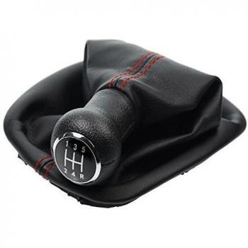 L & P 257 - 1 para palanca de cambio costura color rojo + Pomo para + Marco para Volkswagen Passat 3B2 Sedan Limo 3B5 VARIANT KOMBI B5 1996 - 2000 5 velocidades como Plug Play para Notebook