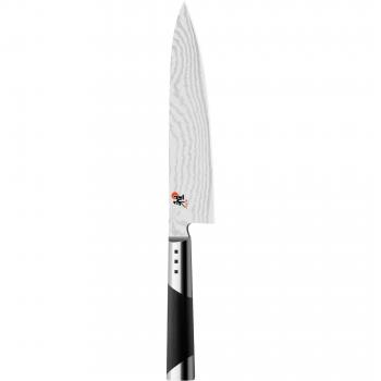MIYABI Gyutoh Cuchillo de cocina, Longitud de la hoja: 20 cm, Hoja ancha, Mango de acero inoxidable especial/Micarta, 7000D