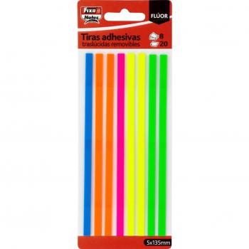 Marcadores 8 Banderitas Fluorescentes PET 5x135mm Fixo