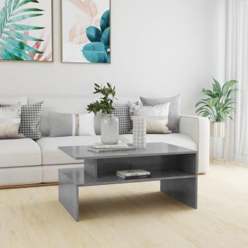 Mesa de centro madera contrachapada 90x60x42,5 cm en colores Blanco, Negro y Gris, estilo moderno para salón o comedor