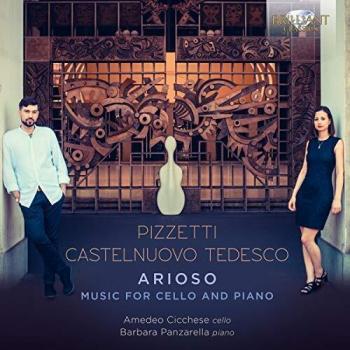 CD de Música para Violonchelo y Piano: Arioso de Pizzetti y Castelnuovo-Tedesco, Interpretado por Amedeo Cicchese