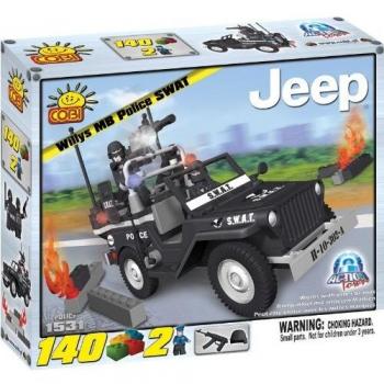 Juego de Construcción 140 Piezas Jeep Willys MB Policía SWAT