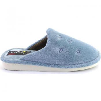 METASHOES 0530 Zapatillas de casa de mujer azul celeste 622